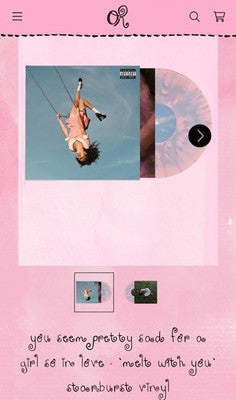 Olivia Rodrigo You Seem Pretty Sad For A Girl So In Love Vinyl LP Melt With You