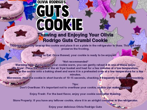RARE ONLY 3 LEFT OLIVIA RODRIGO GUTS CRUMBL COOKIE VACCUM SEALED LAST CHANCE NEW
