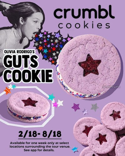 RARE ONLY 3 LEFT OLIVIA RODRIGO GUTS CRUMBL COOKIE VACCUM SEALED LAST CHANCE NEW