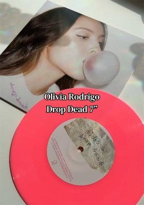 Olivia Rodrigo Drop Dead SOLD OUT Limited Edition Pink 7” Vinyl  IN HAND FAST SH