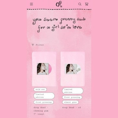 Olivia Rodrigo Drop Dead CD Single - IN HAND Ready to Ship - You Seem Pretty Sad