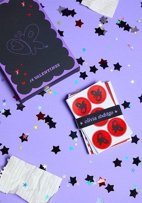 Official Olivia Rodrigo Box Of Guts Valentines Day Cards Limited Edition