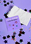 Olivia Rodrigo's GUTS star face gem sheet featuring 5 multi-colored 3D face gems