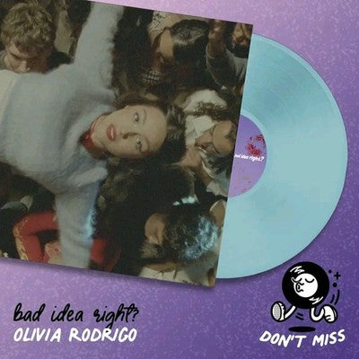 Olivia Rodrigo "bad idea right?" 7" Vinyl Light Blue Limited Edition NEW SEALED