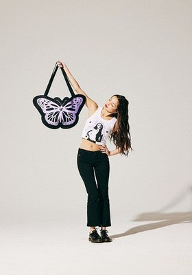 Official Olivia Rodrigo GUTS World Tour Black Butterfly Tote Bag Authentic NWT