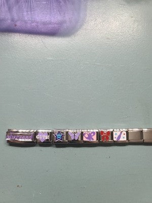 SOLD OUT! Olivia Rodrigo Italian Charm Bracelet OBSESSED & GUTS CHARM TOUR Merch