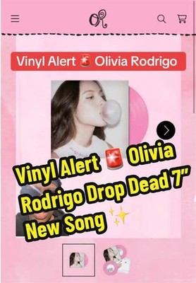 Olivia Rodrigo Drop Dead SOLD OUT Limited Edition Pink 7” Vinyl  IN HAND FAST SH