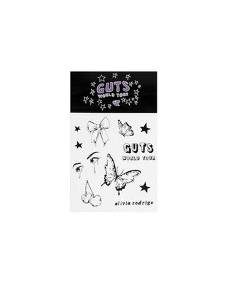 Olivia Rodrigo Sticker Sheet 12 GUTS world tour stickers Exclusive Limited Editi