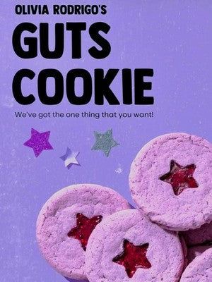 Olivia Rodrigo Crumbl Forever Cookie Replica Handmade Resin Art Sculpture
