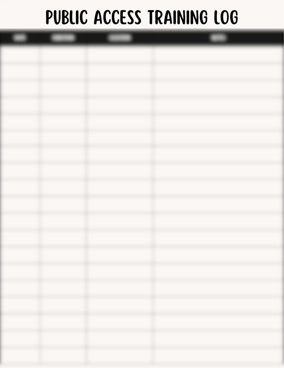 23 Page Dog Training Planner and Log! For Service, Obedience, and All Types of Training