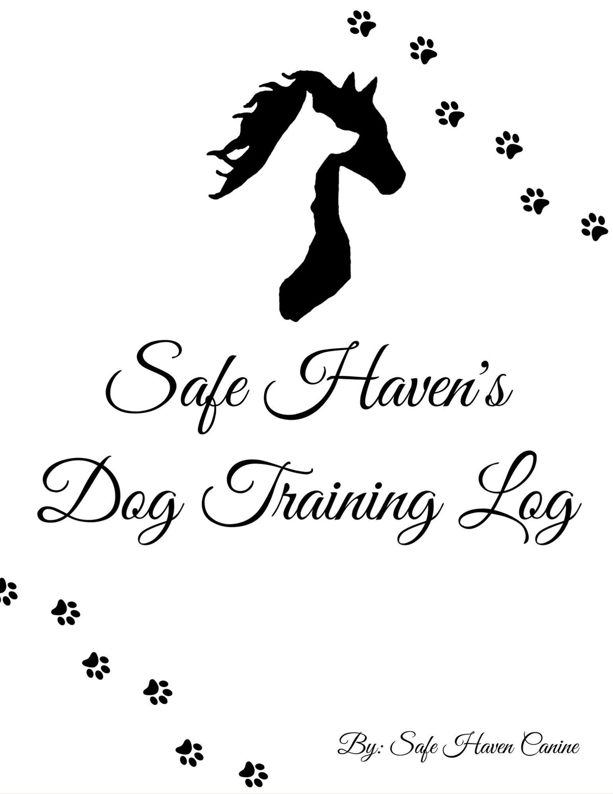 23 Page Dog Training Planner and Log! For Service, Obedience, and All Types of Training