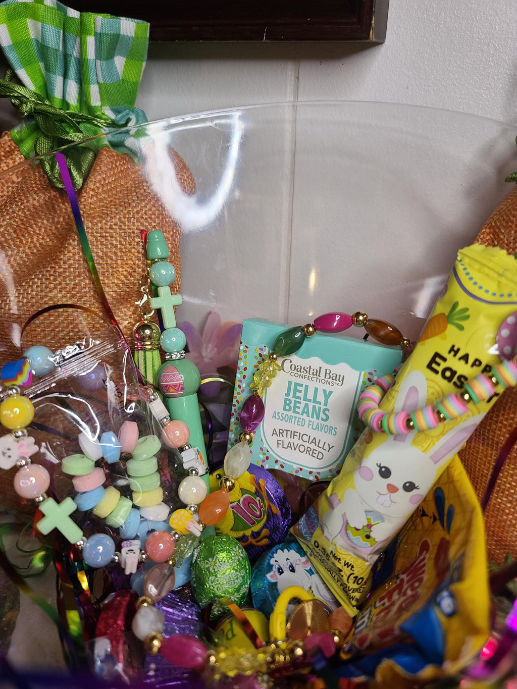 Handcrafted Carrot Shaped Easter Bags - Unique 1 of a Kind Gifts Inside!