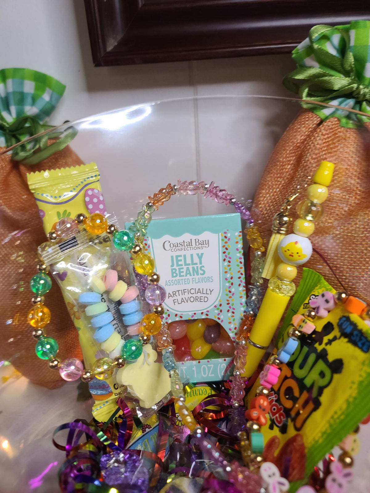 Handcrafted Carrot Shaped Easter Bags - Unique 1 of a Kind Gifts Inside!
