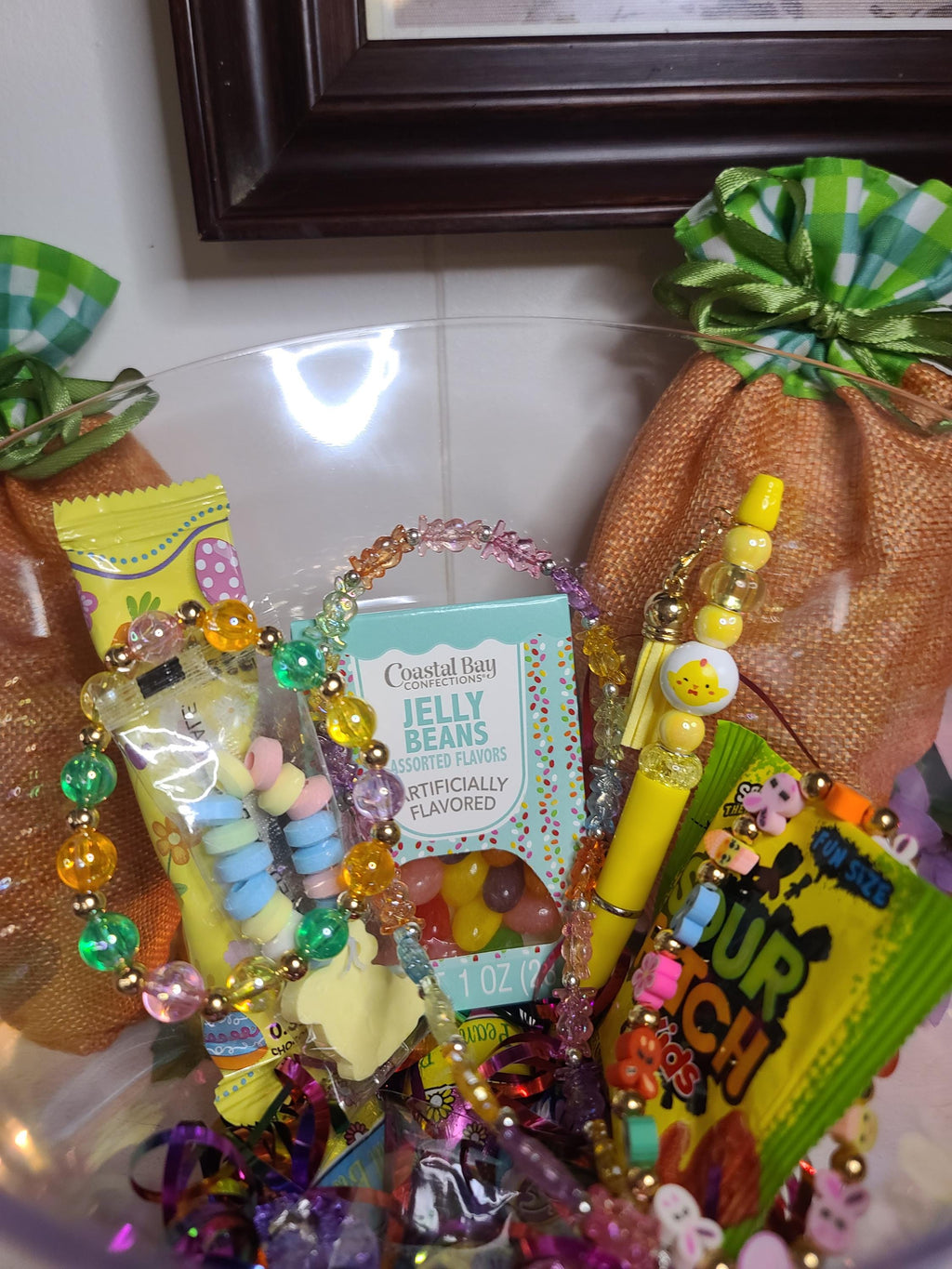 Handcrafted Carrot Shaped Easter Bags - Unique 1 of a Kind Gifts Inside!