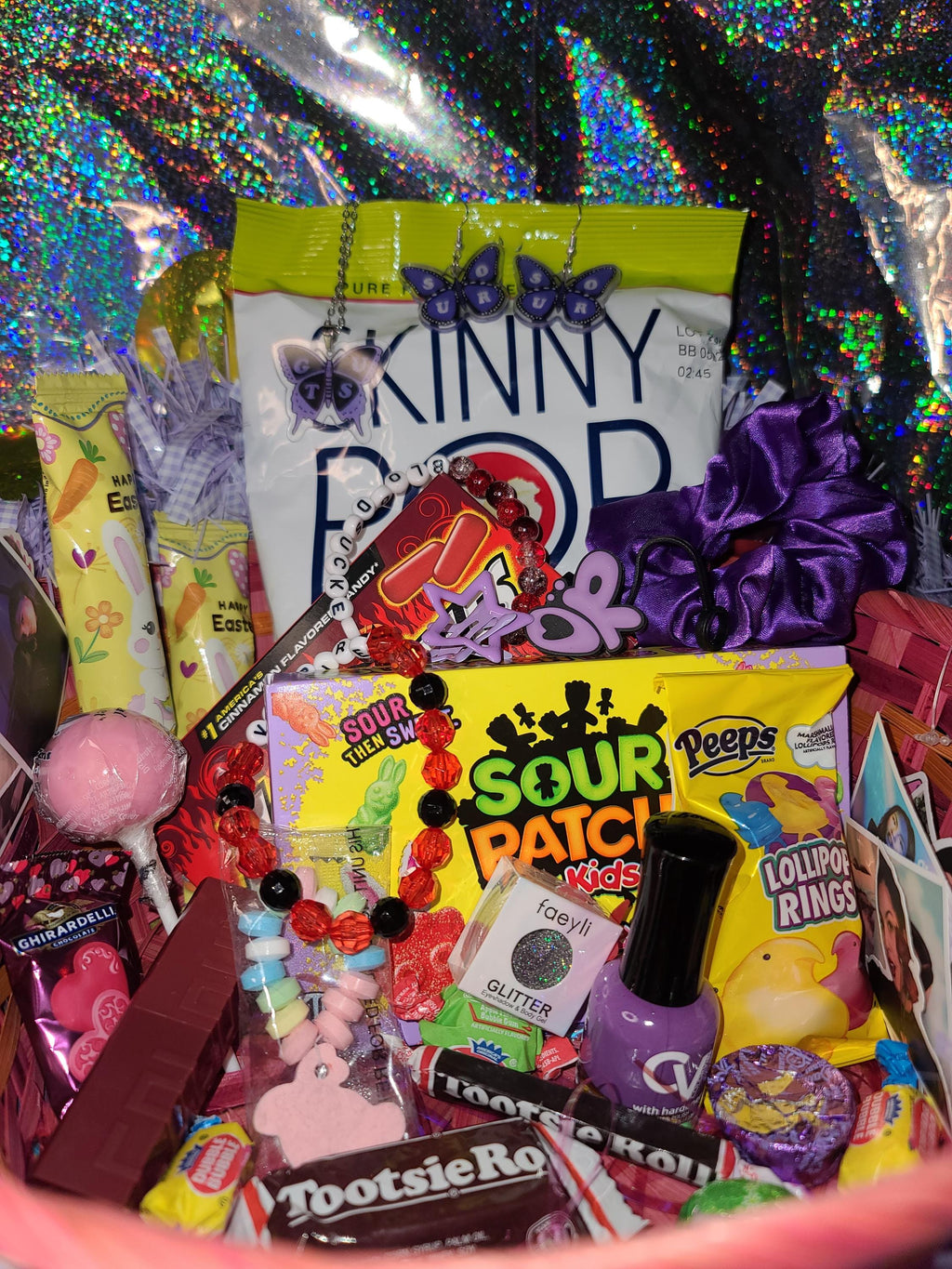 Olivia Rodrigo Easter Basket Filler - Skinny Pop, Candy & Fab Accessories!