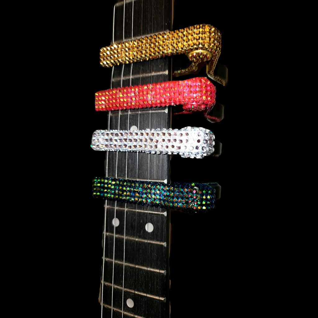 Dazzling Rhinestone Guitar Capo - Choose Your Color! (Sparkly, Custom, Musician Gift)