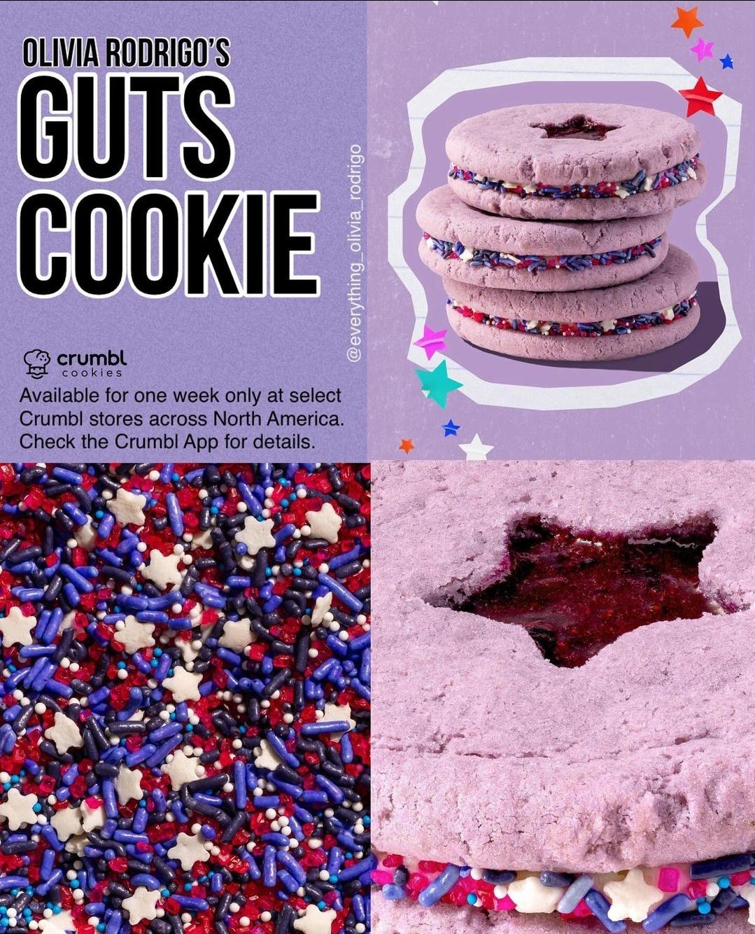 Olivia Rodrigo's (Forever) GUTS Crumbl Cookie Resin Replica