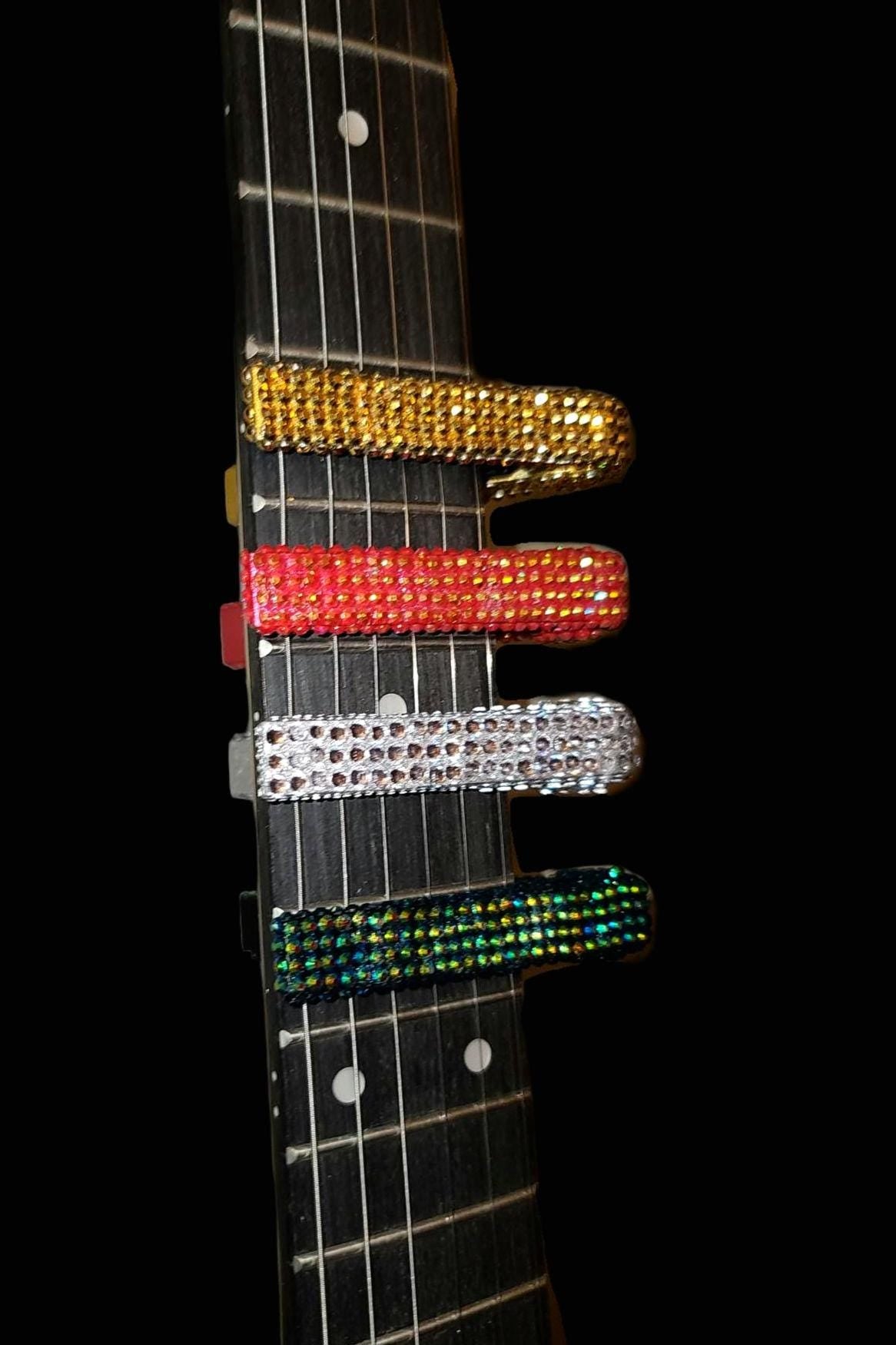Dazzling Rhinestone Guitar Capo - Choose Your Color! (Sparkly, Custom, Musician Gift)