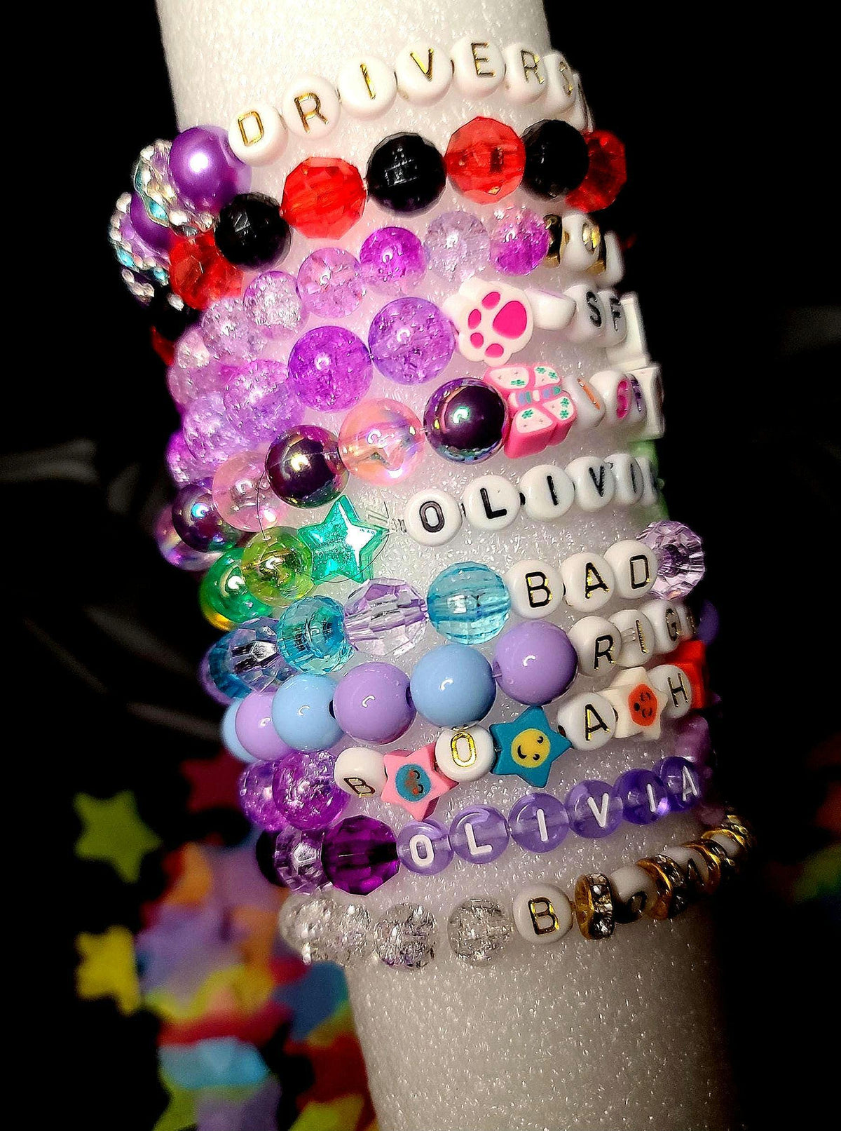 Olivia Rodrigo Friendship Bracelets | SOUR Album | GUTS World Tour | Drivers License | Bad Idea Right? | Concert Merch Idea Livies Fan Gift