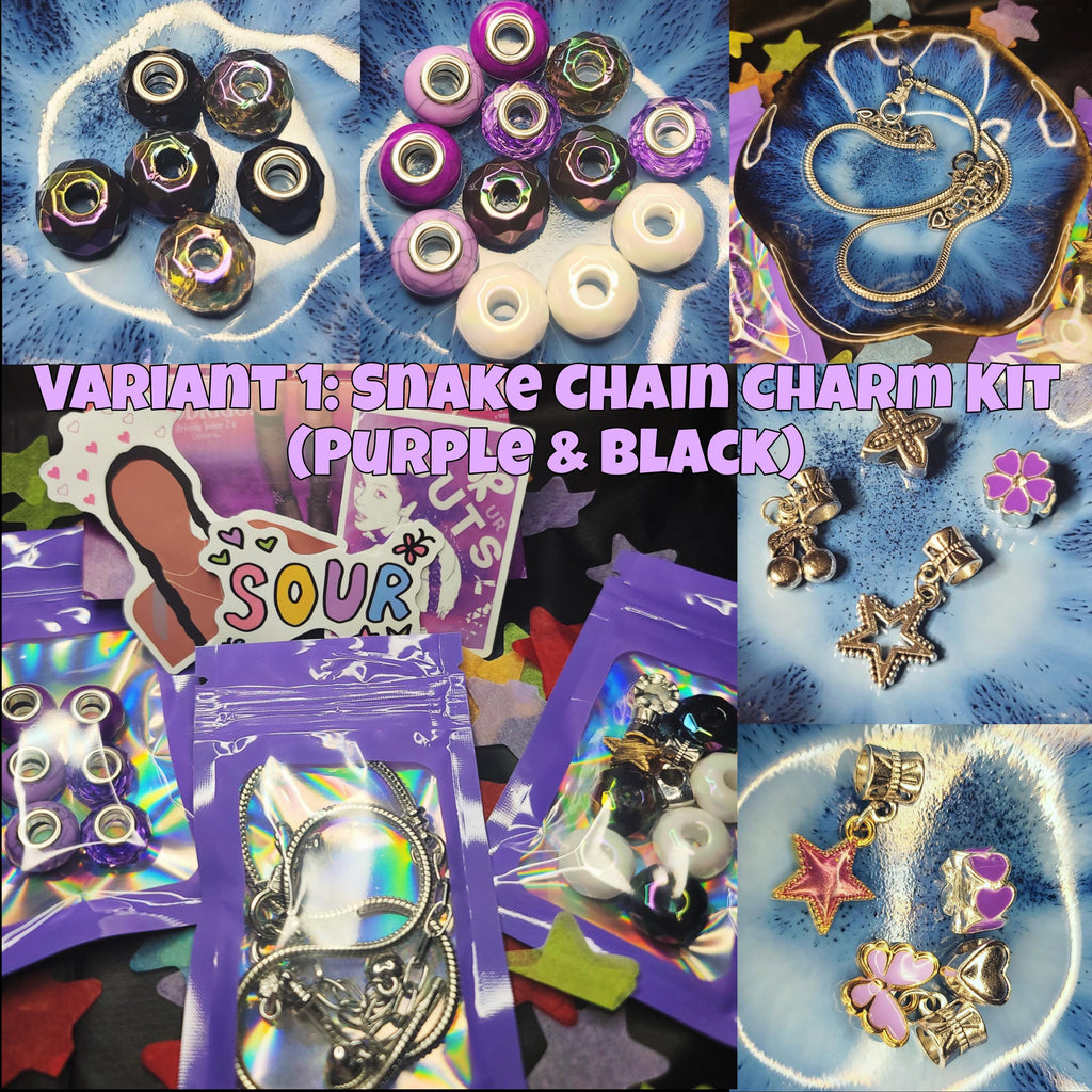 Olivia Rodrigo DIY Jewelry Kit GUTS SOUR Merch Vampire Aesthetic Butterfly Star Charm Acrylic Bubble Heishi European Bracelet Fan Gift
