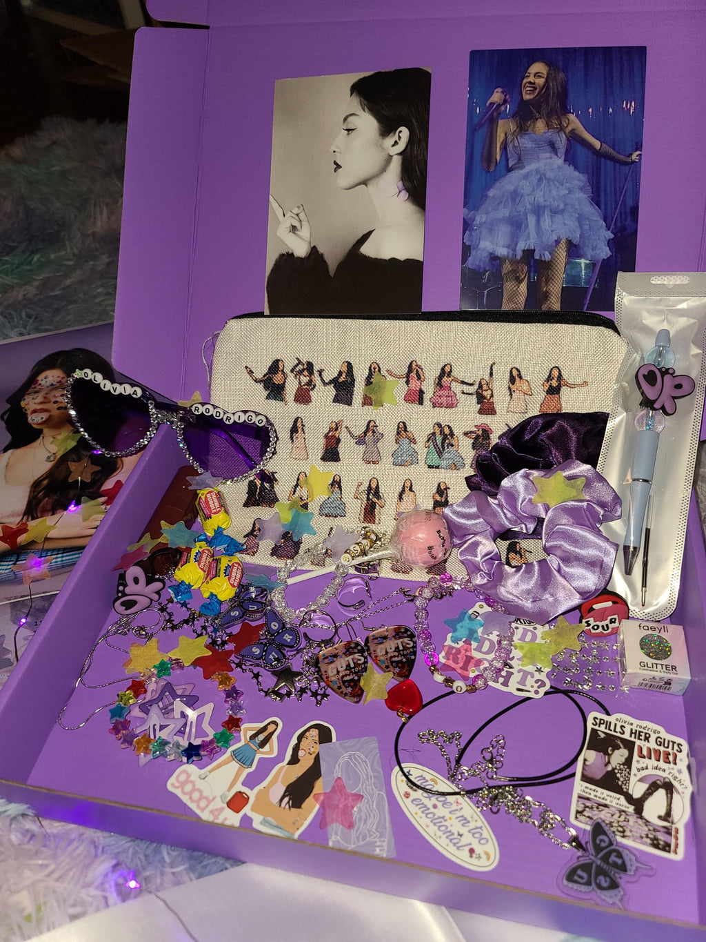 Livie Mystery Box! 30+ Items: Handmade Jewelry, Posters, Stickers and More Exclusive and Collectible Olivia Rodrigo Merch!