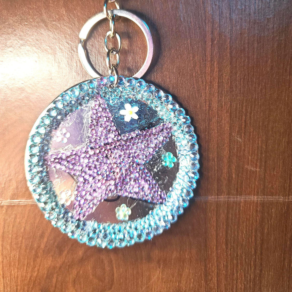 Magnetic Phone Grip Holder Keychain | Custom Rhinestone Mason Jar Lid Dock | Sparkling Keeper for PopSockets & Tech Accessories