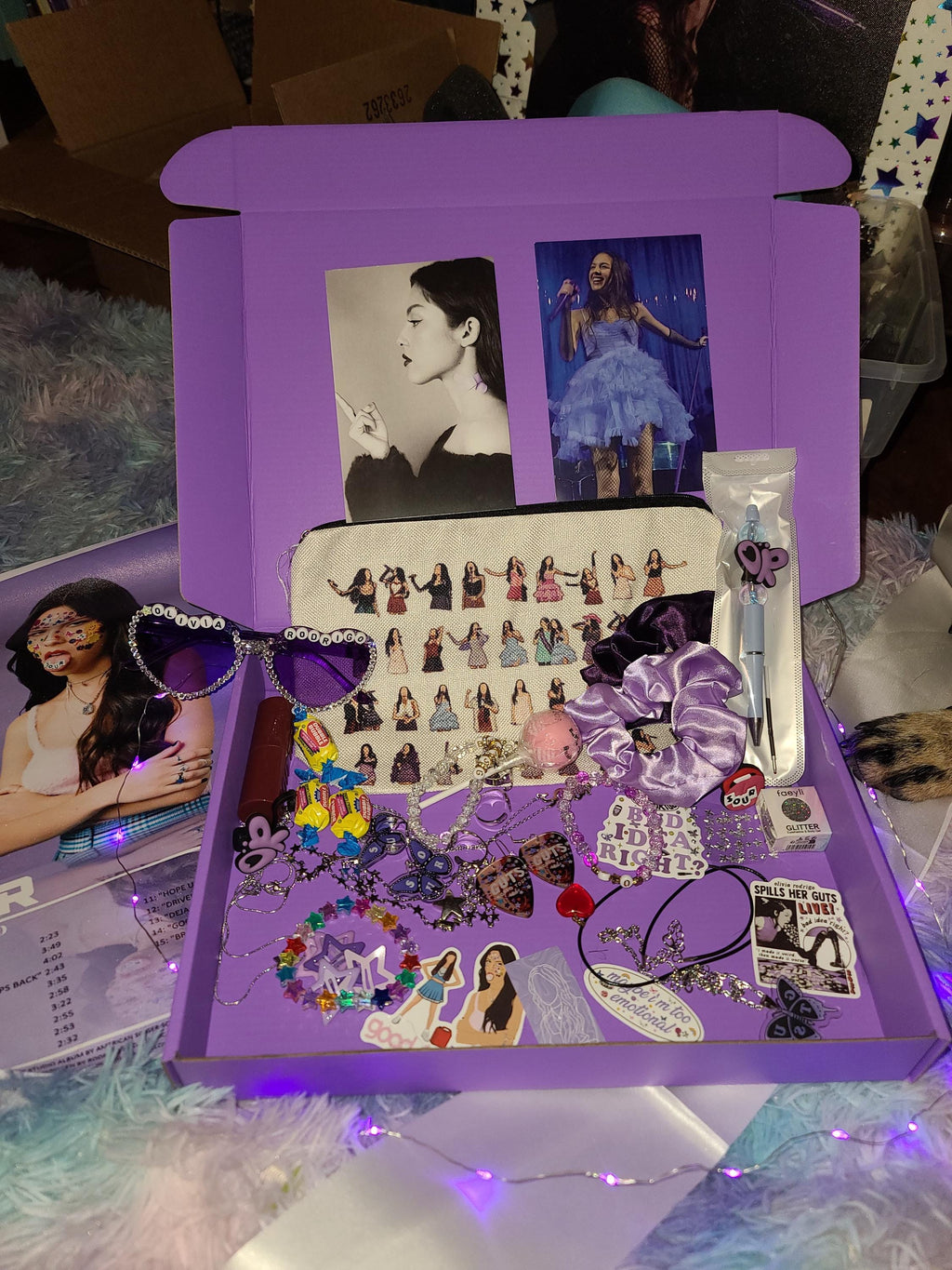 Livie Mystery Box! 30+ Items: Handmade Jewelry, Posters, Stickers and More Exclusive and Collectible Olivia Rodrigo Merch!