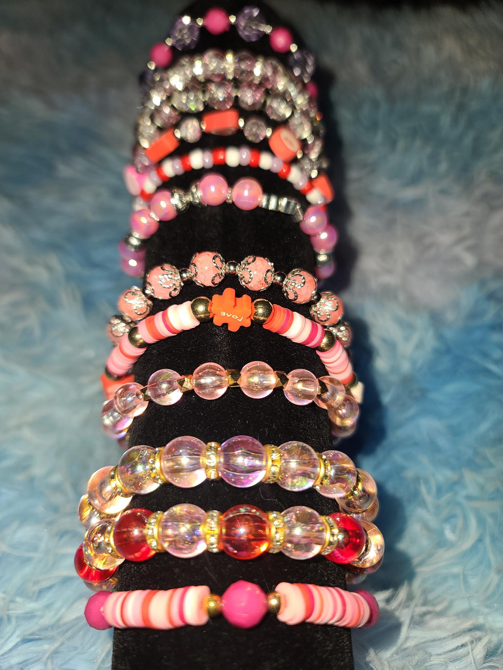 Valentine’s Sparkle Bracelet Collection | Custom Handmade Beaded Jewelry