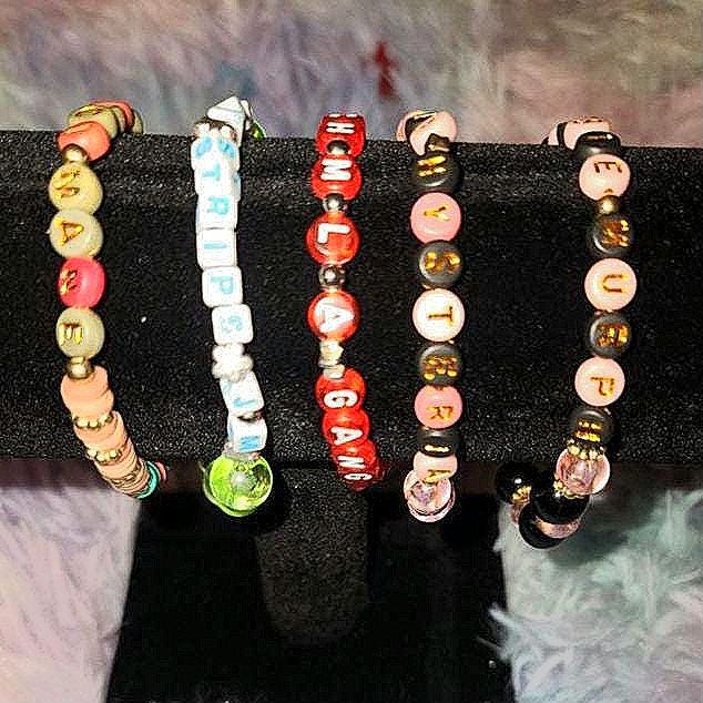 Jessie Murph Inspired Bracelets - "Sex Hysteria" Album Collection - Blue Strips, Touch Me Like A Gangster, Gucci Mane & More!