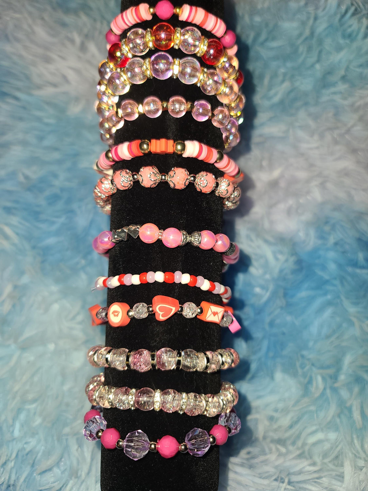 Valentine’s Sparkle Bracelet Collection | Custom Handmade Beaded Jewelry