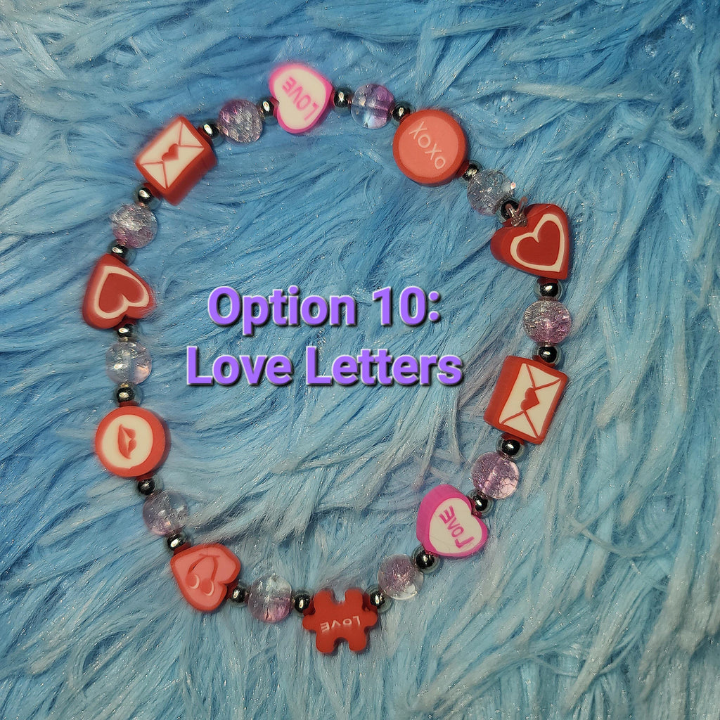 Valentine’s Sparkle Bracelet Collection | Custom Handmade Beaded Jewelry
