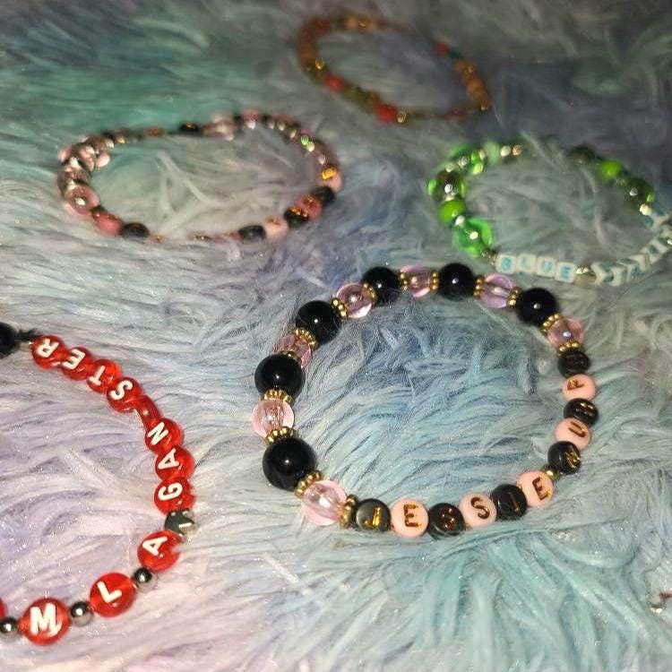 Jessie Murph Inspired Bracelets - "Sex Hysteria" Album Collection - Blue Strips, Touch Me Like A Gangster, Gucci Mane & More!