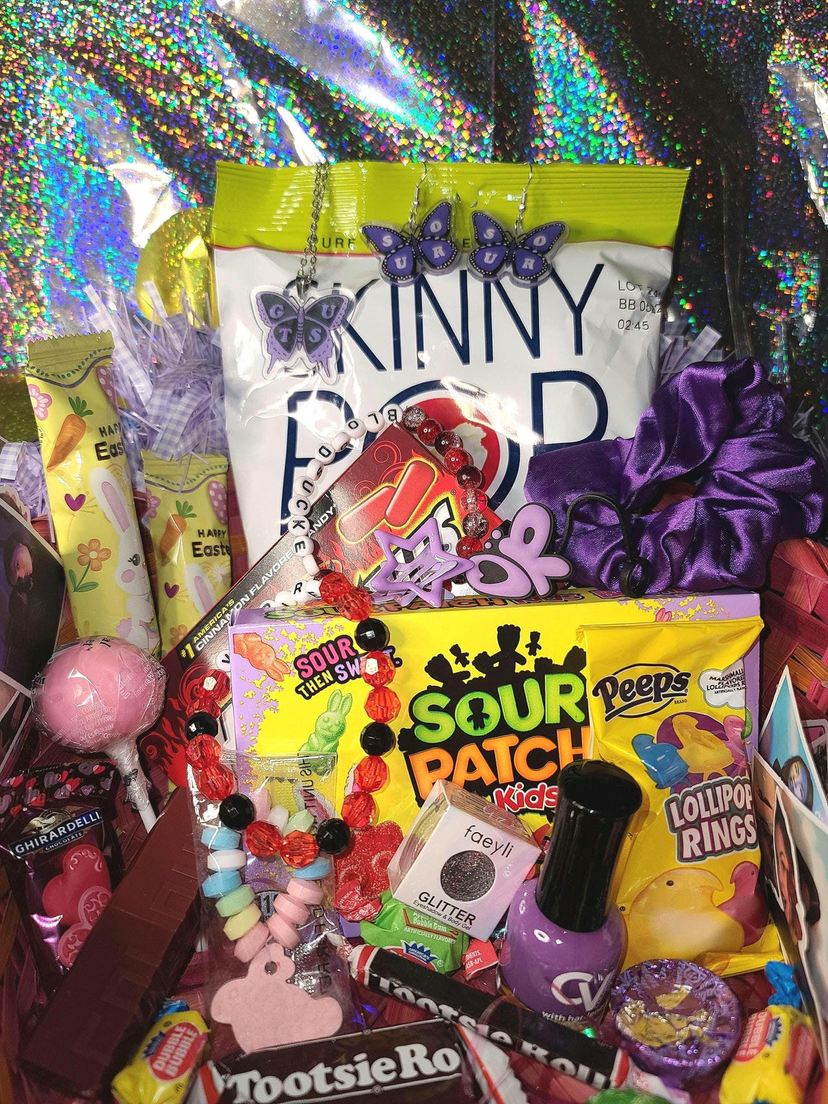 Olivia Rodrigo Easter Basket Filler - Skinny Pop, Candy & Fab Accessories!