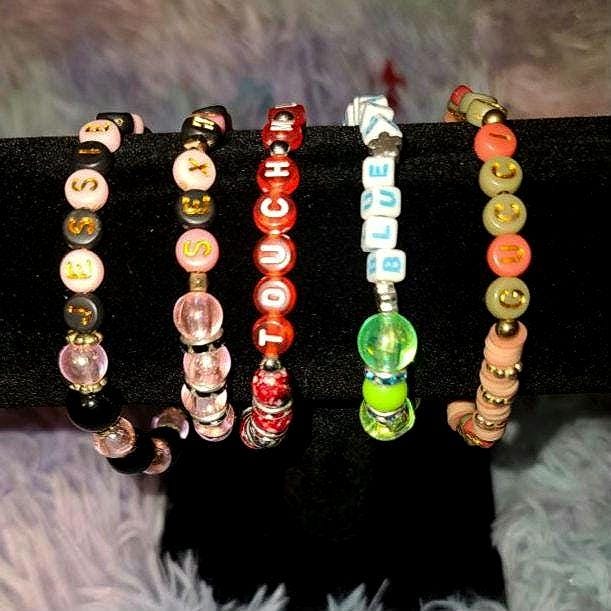 Jessie Murph Inspired Bracelets - "Sex Hysteria" Album Collection - Blue Strips, Touch Me Like A Gangster, Gucci Mane & More!