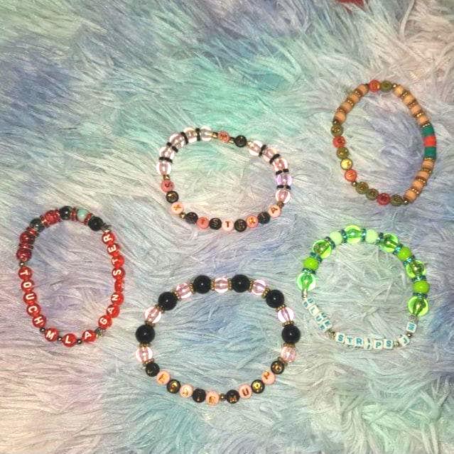 Jessie Murph Inspired Bracelets - "Sex Hysteria" Album Collection - Blue Strips, Touch Me Like A Gangster, Gucci Mane & More!