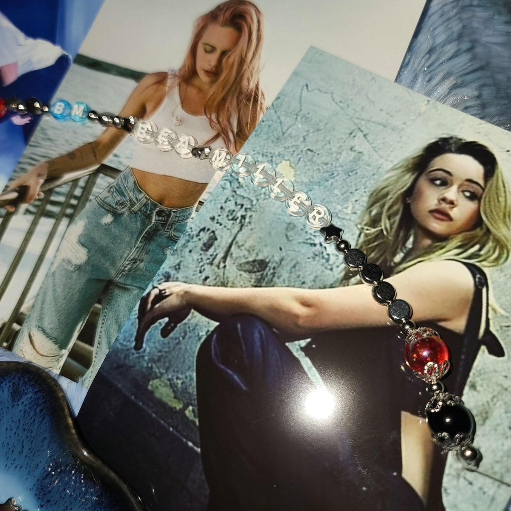 BEA MILLER DIY Jewelry Kit Aurora Elated Merch Acrylic Bubble Beads Clay Heishi European Charm Bracelet Kit Custom Music Fan Gift Star Haven