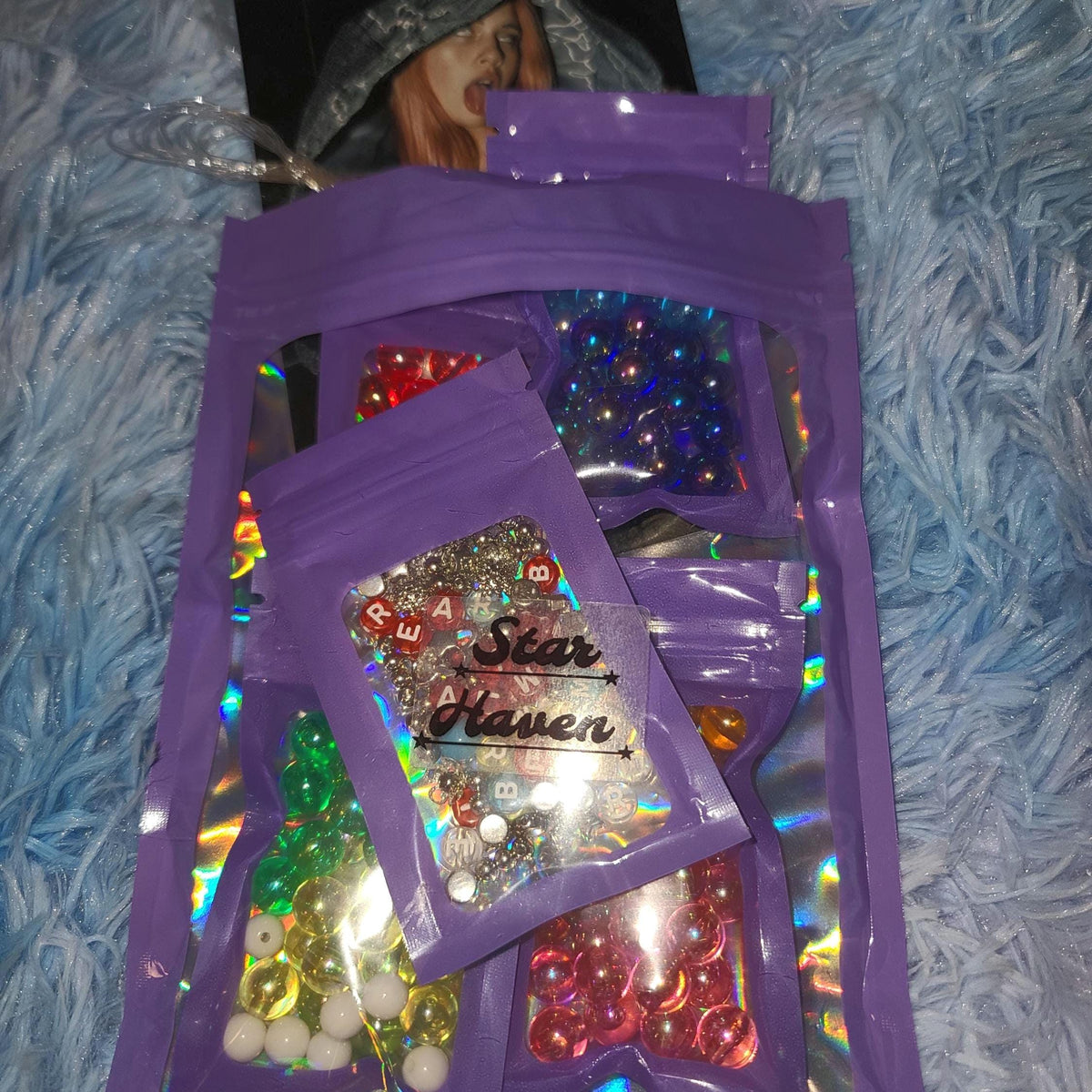 BEA MILLER DIY Jewelry Kit Aurora Elated Merch Acrylic Bubble Beads Clay Heishi European Charm Bracelet Kit Custom Music Fan Gift Star Haven