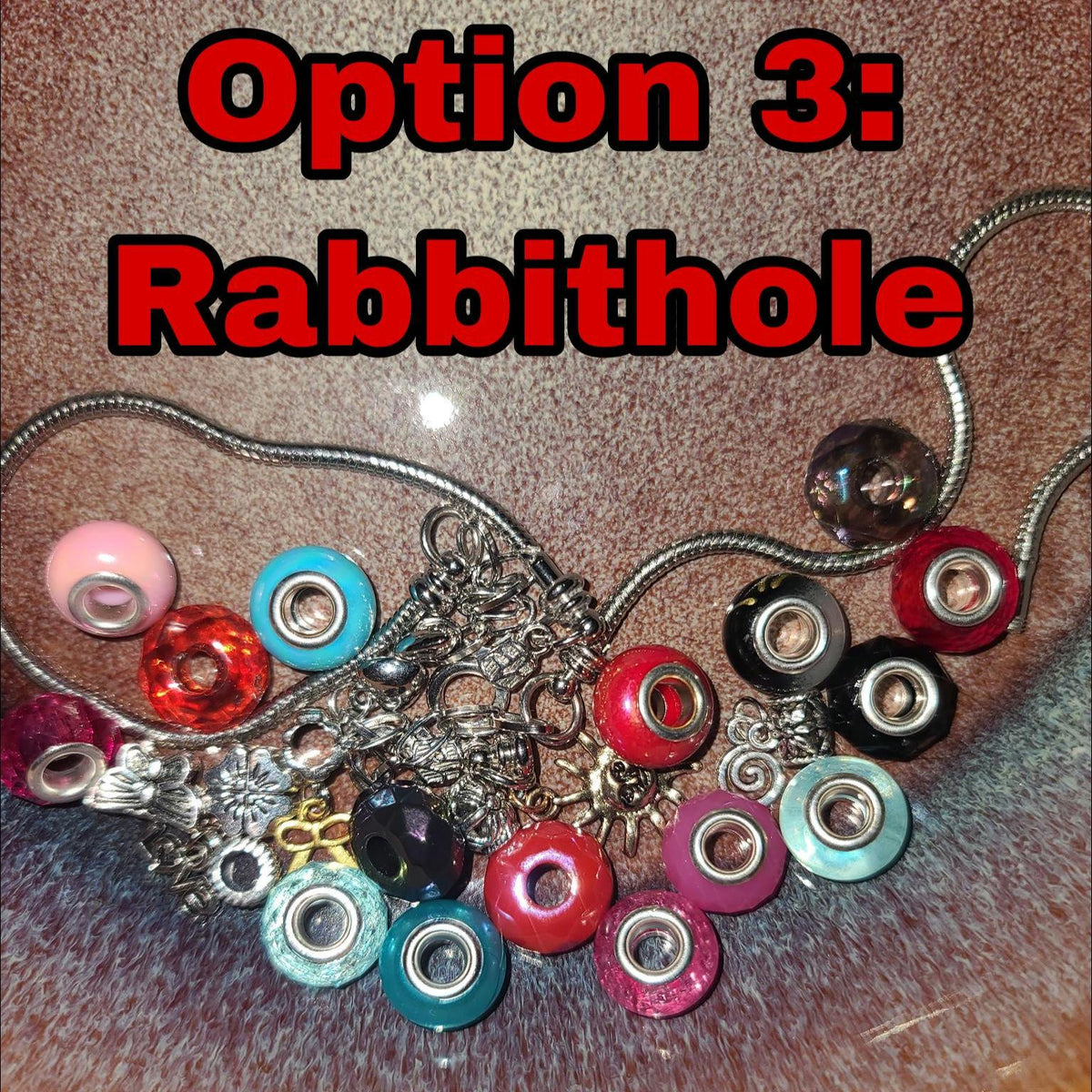 Emei DIY Jewelry Kit Rabbithole Cynical Merch Scatterbrain Alt Pop Aesthetic Neon Acrylic Bubble Heishi European Charm Bracelet Kit Gift