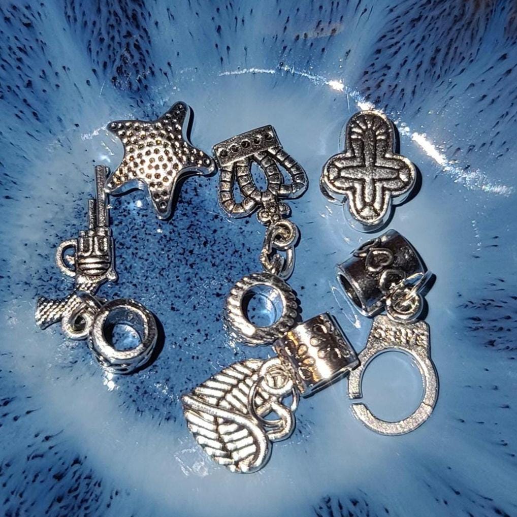 Jessie Murph DIY Jewelry Kit Sex Hysteria Merch Wild Ones Pray Country Trap Aesthetic Pistol Handcuff Charm Bubble Heishi European Bracelet