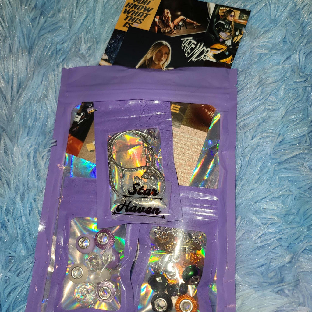 Tate McRae DIY Jewelry Kit So Close To What Think Later Merch Run For The Hills Mountain Shoe Charm Acrylic Bubble Heishi European Bracelet