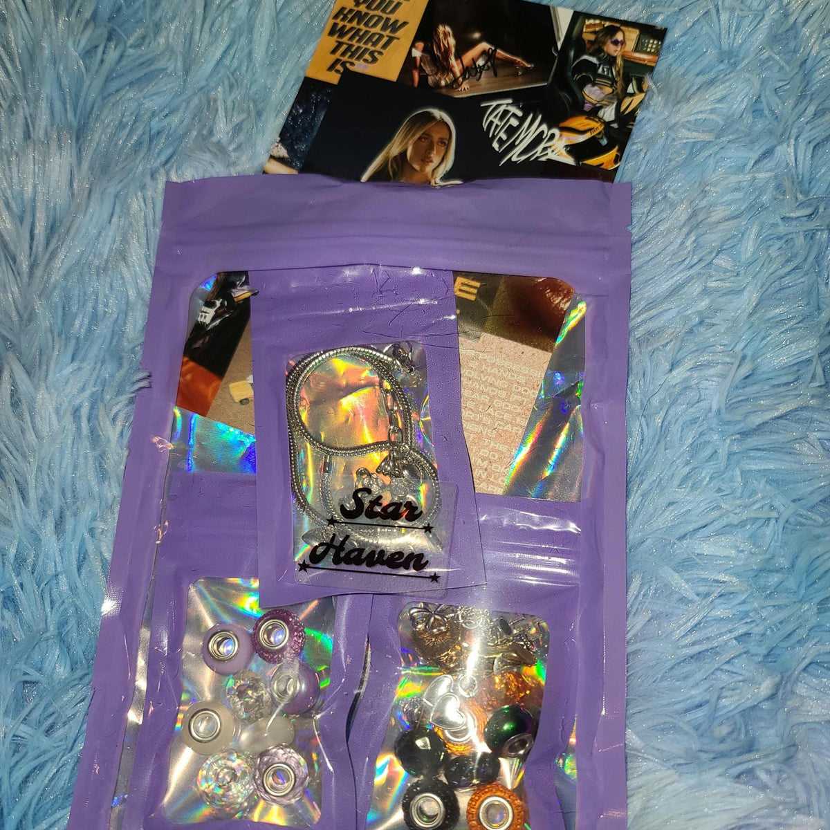 Tate McRae DIY Jewelry Kit So Close To What Think Later Merch Run For The Hills Mountain Shoe Charm Acrylic Bubble Heishi European Bracelet