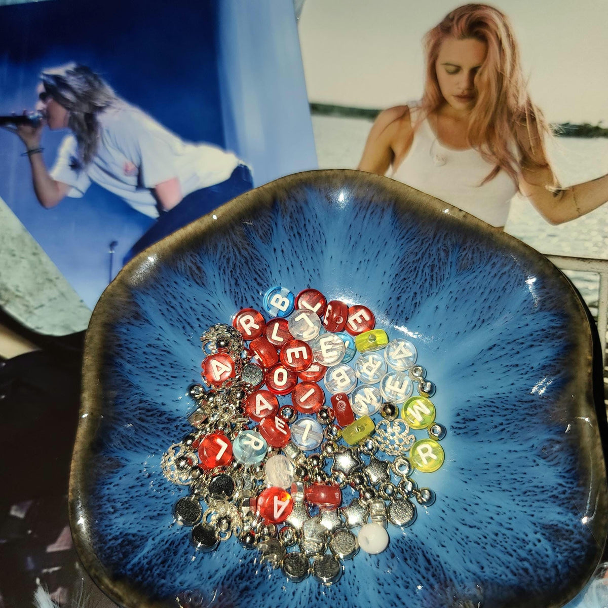 BEA MILLER DIY Jewelry Kit Aurora Elated Merch Acrylic Bubble Beads Clay Heishi European Charm Bracelet Kit Custom Music Fan Gift Star Haven