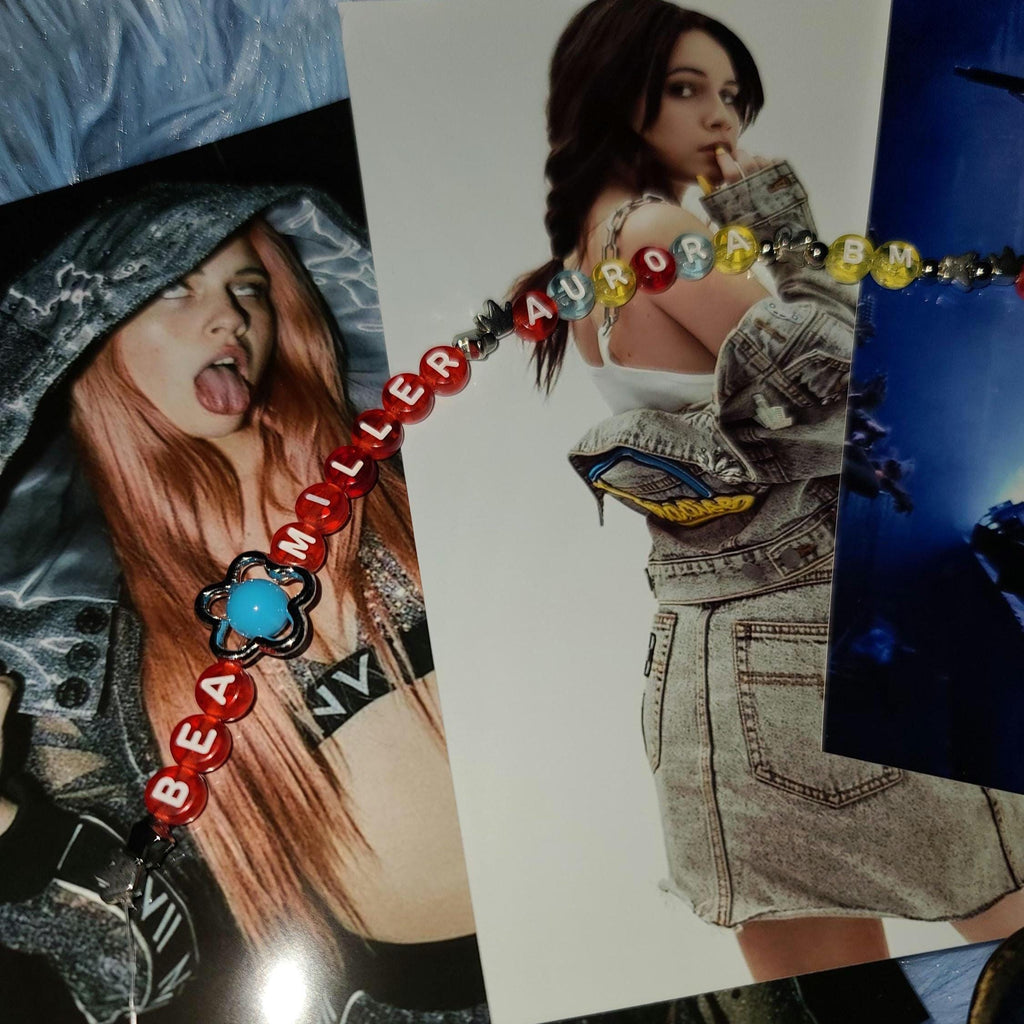 BEA MILLER DIY Jewelry Kit Aurora Elated Merch Acrylic Bubble Beads Clay Heishi European Charm Bracelet Kit Custom Music Fan Gift Star Haven