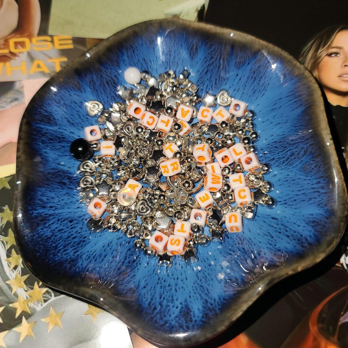 Tate McRae DIY Jewelry Kit So Close To What Think Later Merch Run For The Hills Mountain Shoe Charm Acrylic Bubble Heishi European Bracelet
