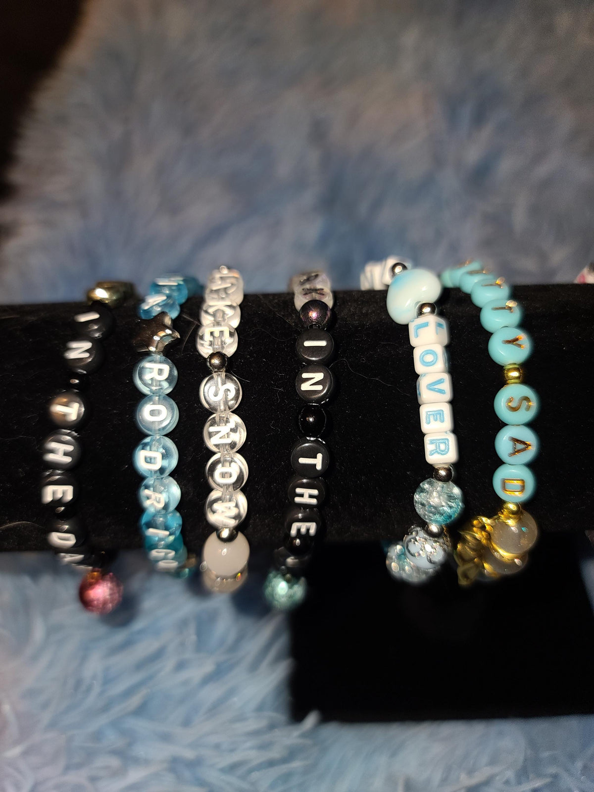 Olivia Rodrigo Beaded Bracelets - Sticky Sweet & Drop Dead Collection - You Seem Pretty Sad for a Girl So in Love Lyric Jewelry - Fan Merch