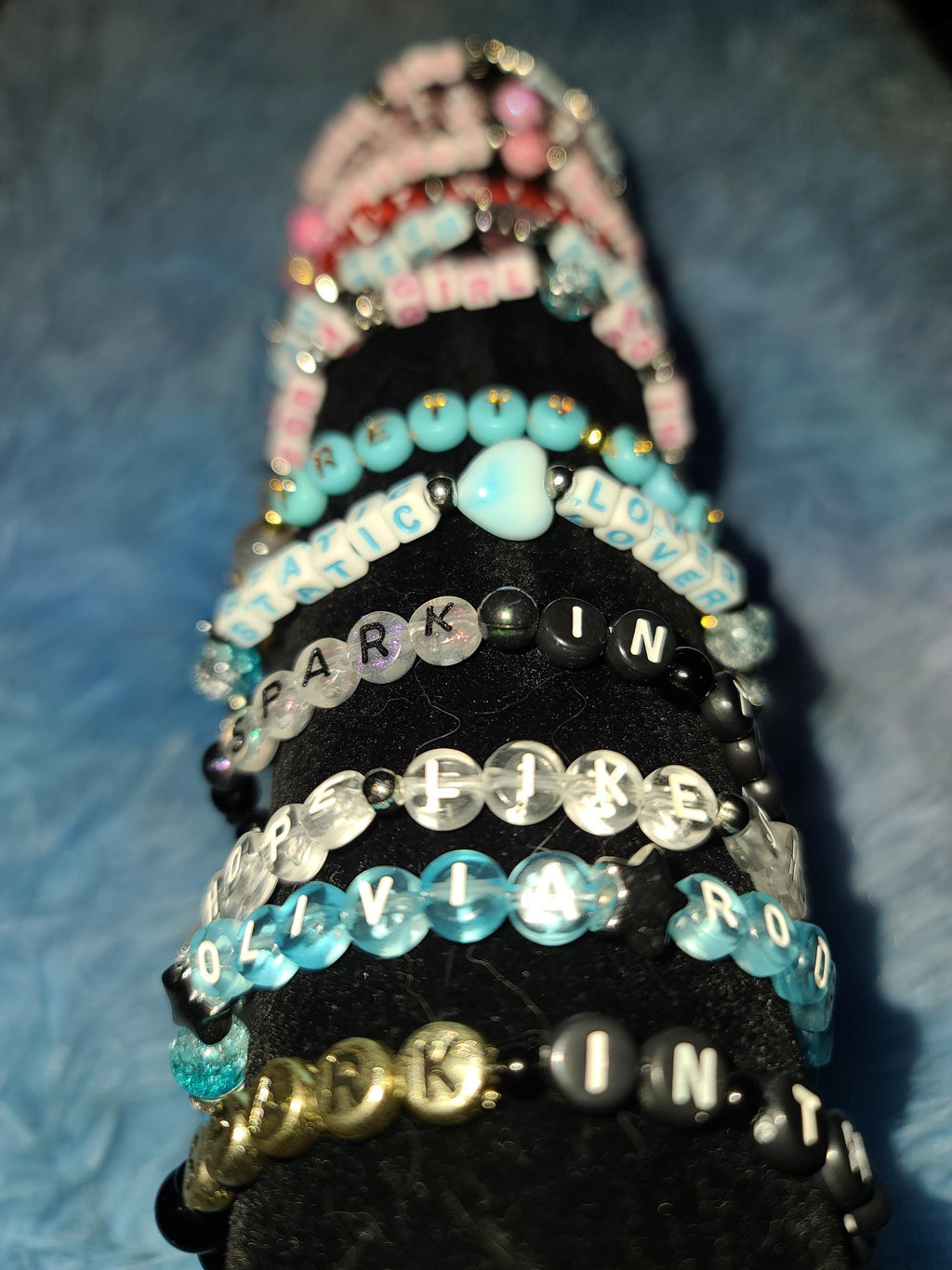 Olivia Rodrigo Beaded Bracelets - Sticky Sweet & Drop Dead Collection - You Seem Pretty Sad for a Girl So in Love Lyric Jewelry - Fan Merch