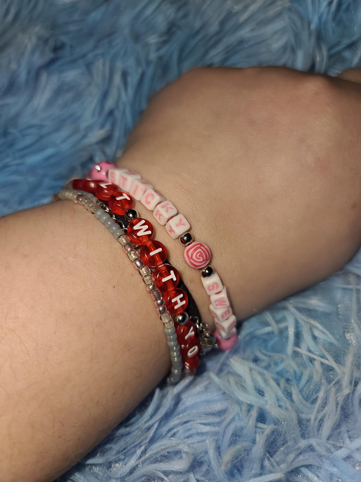 Olivia Rodrigo Beaded Bracelets - Sticky Sweet & Drop Dead Collection - You Seem Pretty Sad for a Girl So in Love Lyric Jewelry - Fan Merch