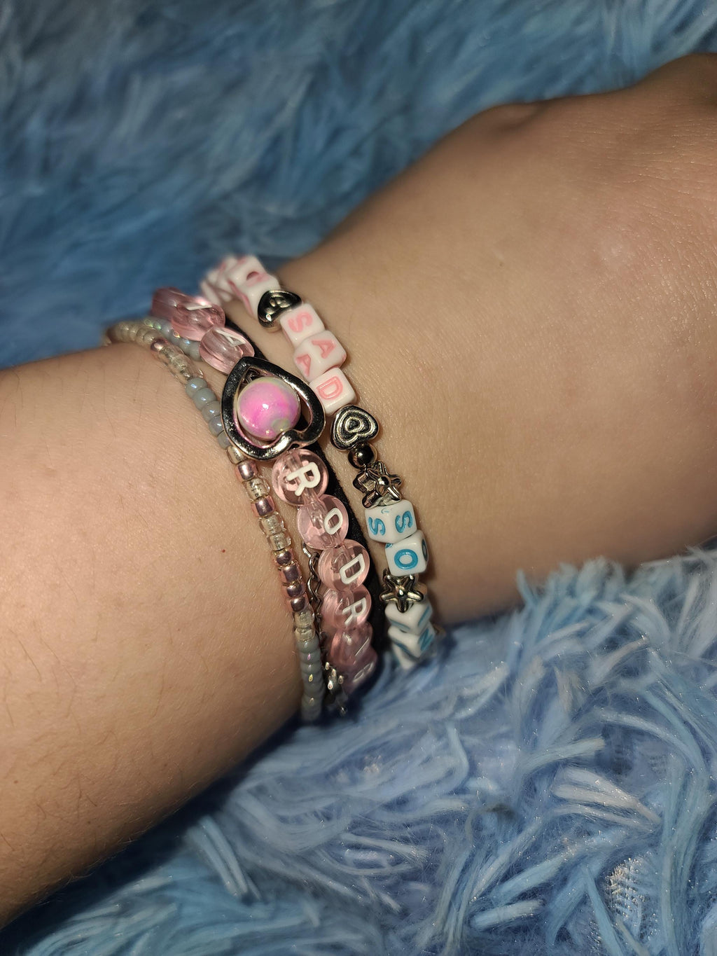 Olivia Rodrigo Beaded Bracelets - Sticky Sweet & Drop Dead Collection - You Seem Pretty Sad for a Girl So in Love Lyric Jewelry - Fan Merch