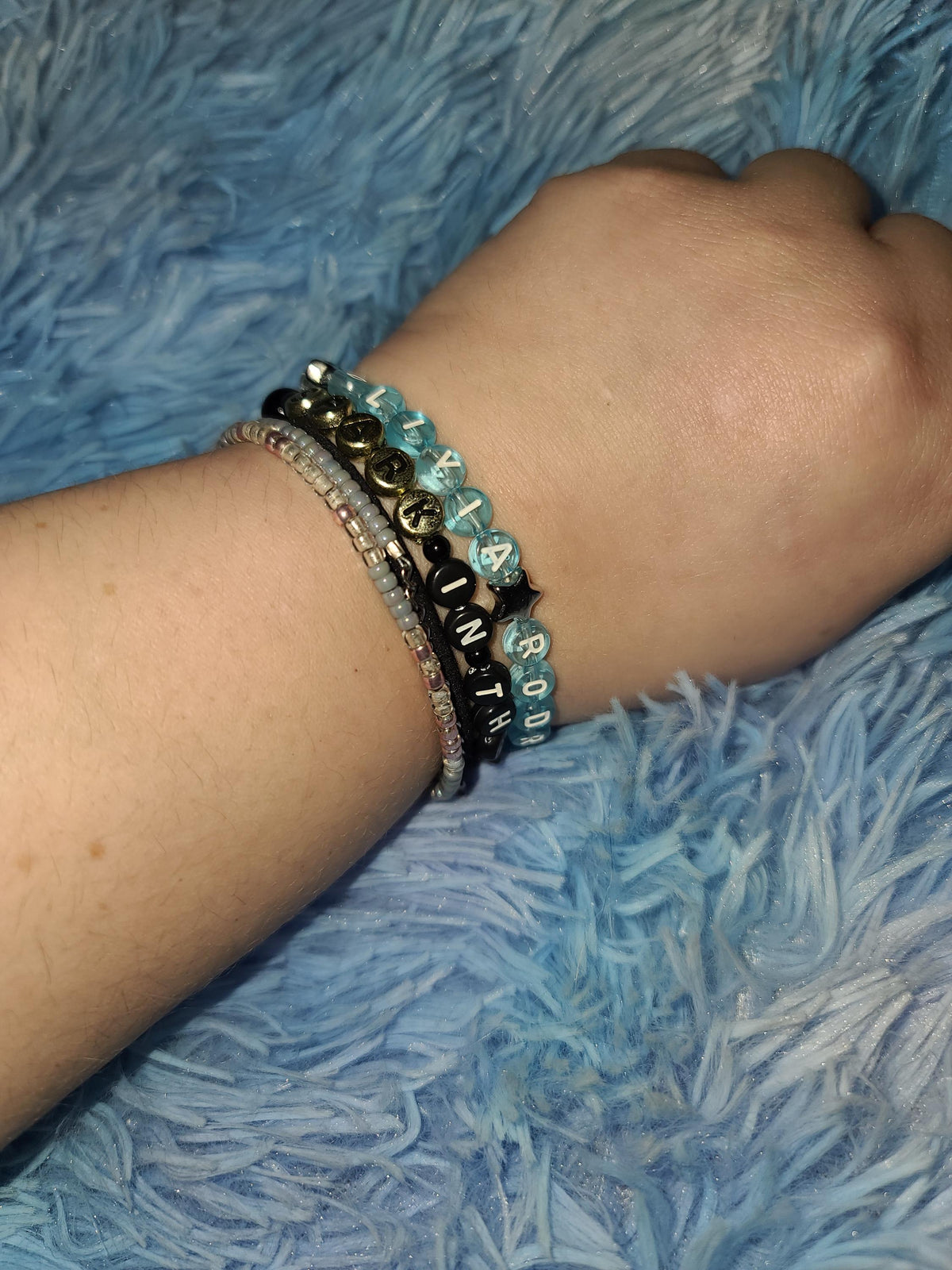 Olivia Rodrigo Beaded Bracelets - Sticky Sweet & Drop Dead Collection - You Seem Pretty Sad for a Girl So in Love Lyric Jewelry - Fan Merch