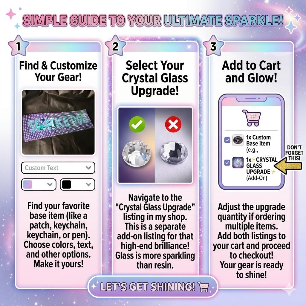 Crystal Glass Rhinestone Upgrade: Add-On for Custom Patches, Gear, and Accessories Preciosa Ultimate Sparkle Add-On